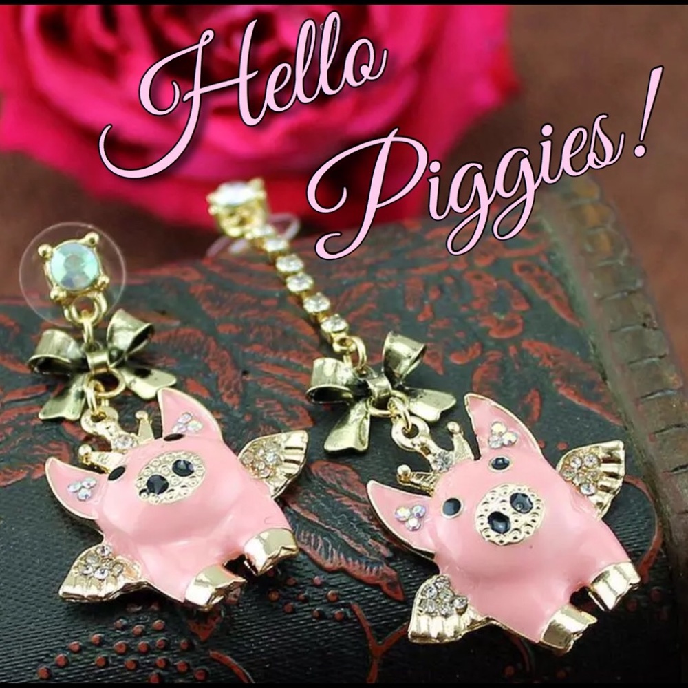 NWT Hello Piggies! Earrings